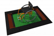 Trampoline enterré rectangulaire PMR