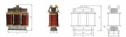 Transformateur triphasé de séparation 100VA à 1kVA