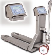 Transpalette manuel peseur en inox