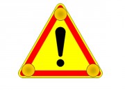 Triangle signalisation danger à LED