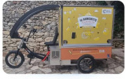Triporteur électrique de restauration et vente ambulante - Structure en alu