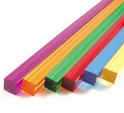 Tube carré PMMA coloré