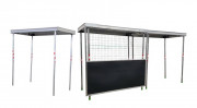 Tunnel de protection pour piétons en location - Longueur 215 cm - Hauteur de 182 à 233 cm