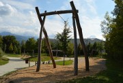Tyrolienne aire de jeux