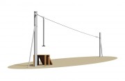 Tyrolienne de jardin pour enfants