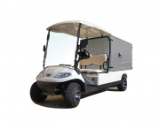 Véhicule avec fourgon arrière fermé