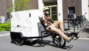 Vélo cargo utilitaire urbain - Charge utile : 200 kg - Puissance moteur : 250 W