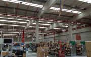 Ventilateur de plafond industriel - Capacité 713 585 m³/h - Diamètre entre 2 440 mm et 7 320 mm