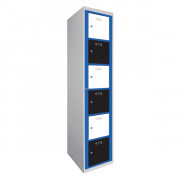 Casier vestiaire visitable 6 portes