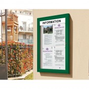 Vitrine affichage extérieur avec bandeau intérieur