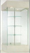 Vitrine avec 3 étagères tournantes