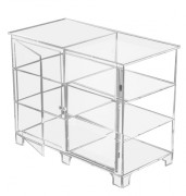 Vitrine basse plexiglas transparent