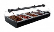 Vitrine chauffante bain marie - Capacité 4 ou 6 GN 1/3