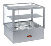 Vitrine chauffante bain-marie pour snaking - Capacité: 2 à 4 GN 1/1 - Modèles Panoramique ou Monobloc mobile - L.700 à 1400 x P.660 x H.675 à 920 mm