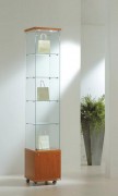 Vitrine commerce en verre étroite