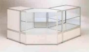 Vitrine comptoir en aluminium