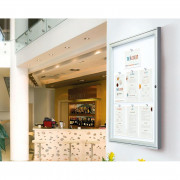 Vitrine d'affichage anodisé