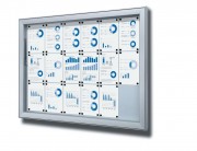Vitrine d'affichage extérieur magnétique