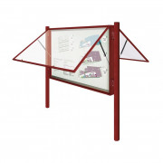 Vitrine d'affichage extérieur à porte levante