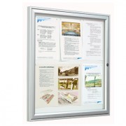 Vitrine d'affichage extérieur simple face aluminium