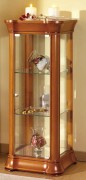Vitrine d'exposition basse en bois