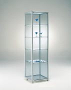 Vitrine d'exposition étroite en verre largeur 51.5 cm