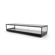 Vitrine neutre combinable - sans ou avec étagères - LED
