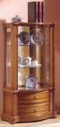 Vitrine d'exposition objets en bois largeur 65 cm