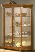Vitrine d'exposition verre en bois