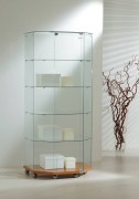 Vitrine de commerce classique bas en bois