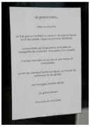 Vitrine Porte menu intérieur en plexiglas