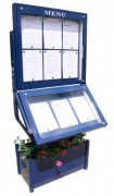 Vitrine porte menu lumineuse extérieur