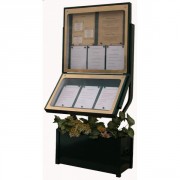 Vitrine porte menu lumineuse pour restaurant