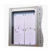 Vitrine porte menu murale