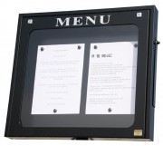 Vitrine porte menu pour extérieur