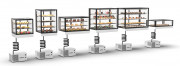 Vitrine pour boulangerie avec groupe électrogène intégré