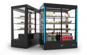 Vitrine réfrigérée libre service 3 étagères - L.1015 x P.620 x H.1240 mm
