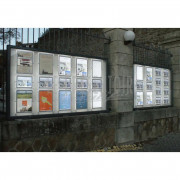 Vitrines d'affichage extérieur sur mesure