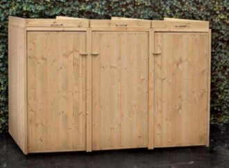 Abri cache poubelle en bois - Devis sur Techni-Contact.com - 1