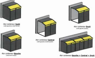 Abri conteneur 770 L - Devis sur Techni-Contact.com - 4