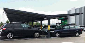 Abri drive sur mesure pour parking supermarché - Devis sur Techni-Contact.com - 1