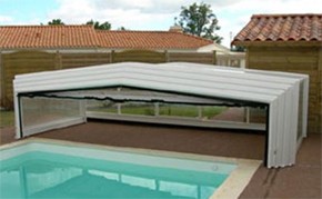Abri piscine rétractable hauteur 1.20 m - Devis sur Techni-Contact.com - 1