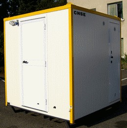 Abri sanitaire 2 portes sur skid pour chantier - Devis sur Techni-Contact.com - 1