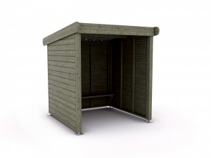 Abri voyageurs en bois pin - Devis sur Techni-Contact.com - 1