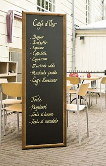 Ardoise menu restaurant murale - Devis sur Techni-Contact.com - 1