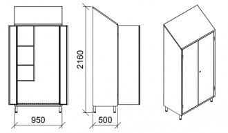 Armoire à balais inox 2 portes - Devis sur Techni-Contact.com - 2