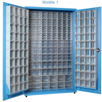 Armoire à tiroirs plastique avec portes - Devis sur Techni-Contact.com - 1