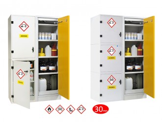 Armoire avec module coupe-feu 30 mn pour produits : corrosifs et inflammables - Devis sur Techni-Contact.com - 2