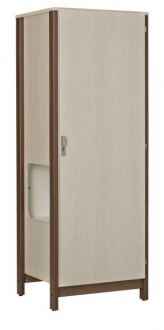 Armoire chambre 1 porte avec niche - Devis sur Techni-Contact.com - 1