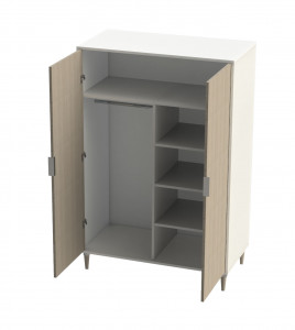 Armoire pour chambre 2 portes - Devis sur Techni-Contact.com - 3